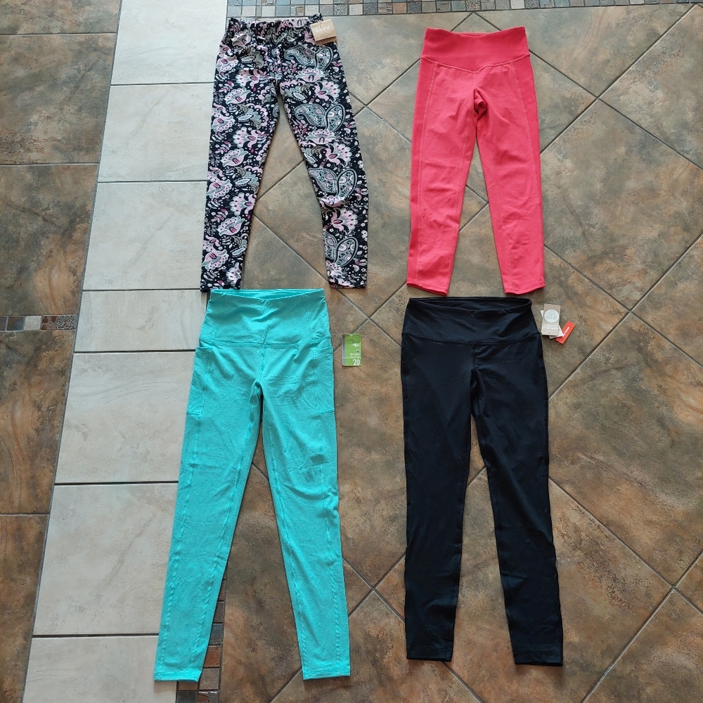 Bundle Of 4 New Women's Leggings Size XS